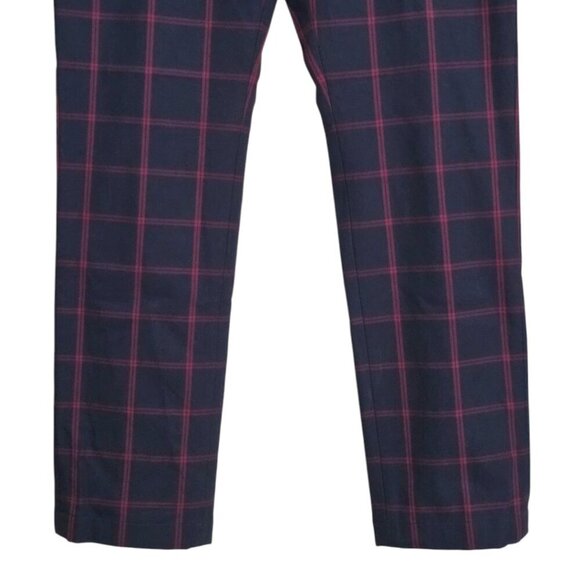 Perry Ellis NWT Windowpane Slim Fit Stretch Pants In Dark Sapphire Sz 30x30 - Picture 4 of 13